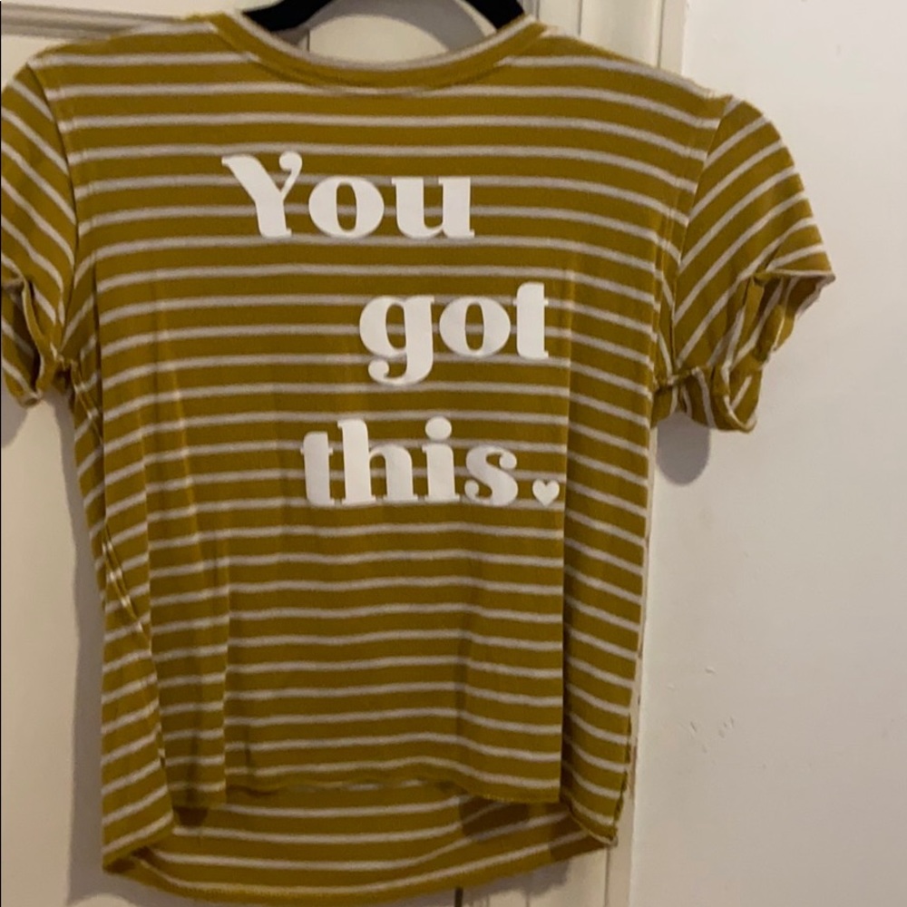 Striped girls flowy T-shirt
